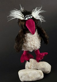 sigikid ROCK HOPPER KIKERIKI KOLLEKTION - Peluche - weiß braun rot