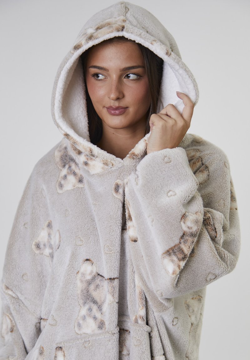 Loungeable LUXURY TEDDY BEAR FLEECE SNUGGLE HOODIE Nightie