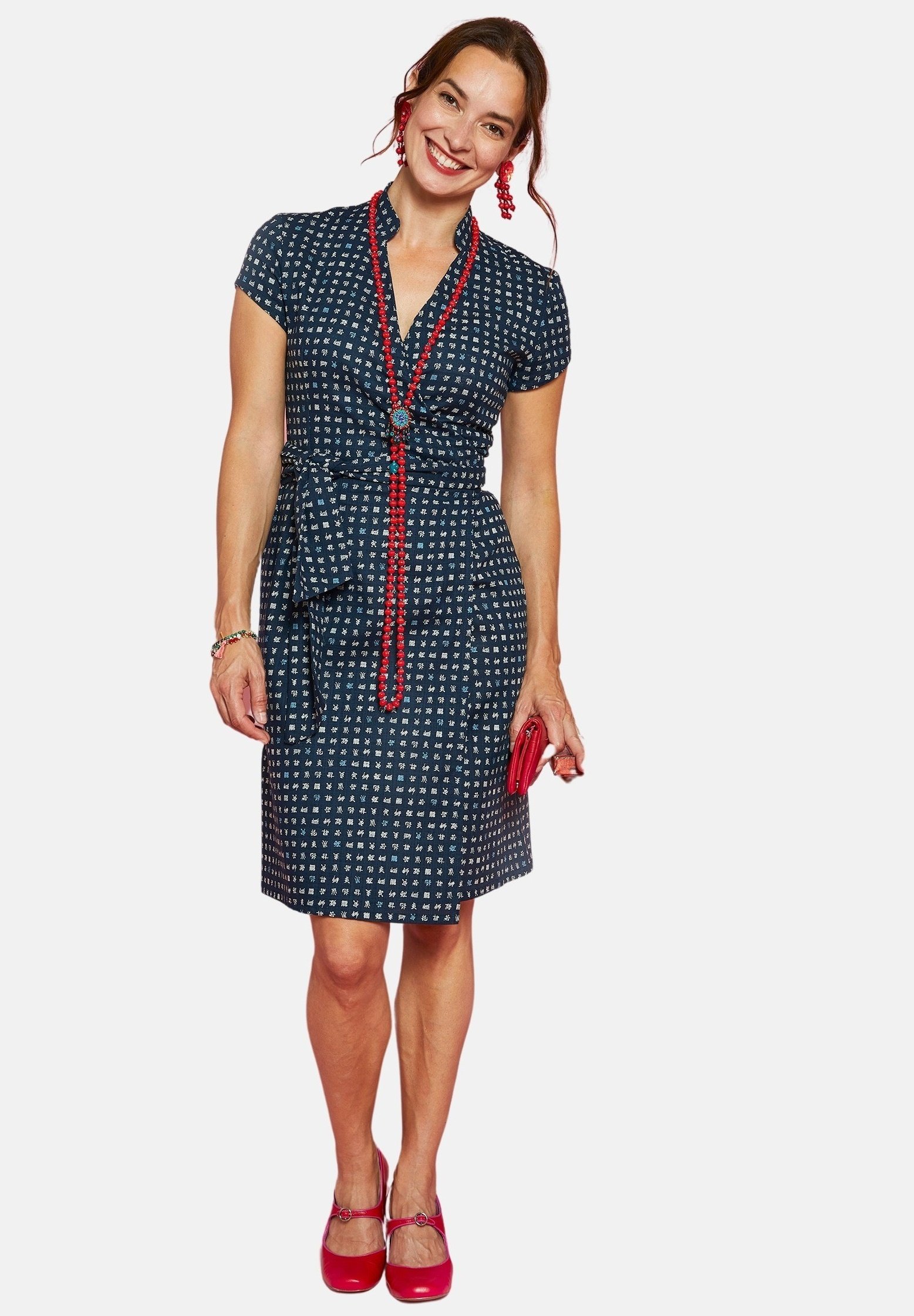 Antoine et Lili CHINOISE Day dress kanji bleu/blue Zalando