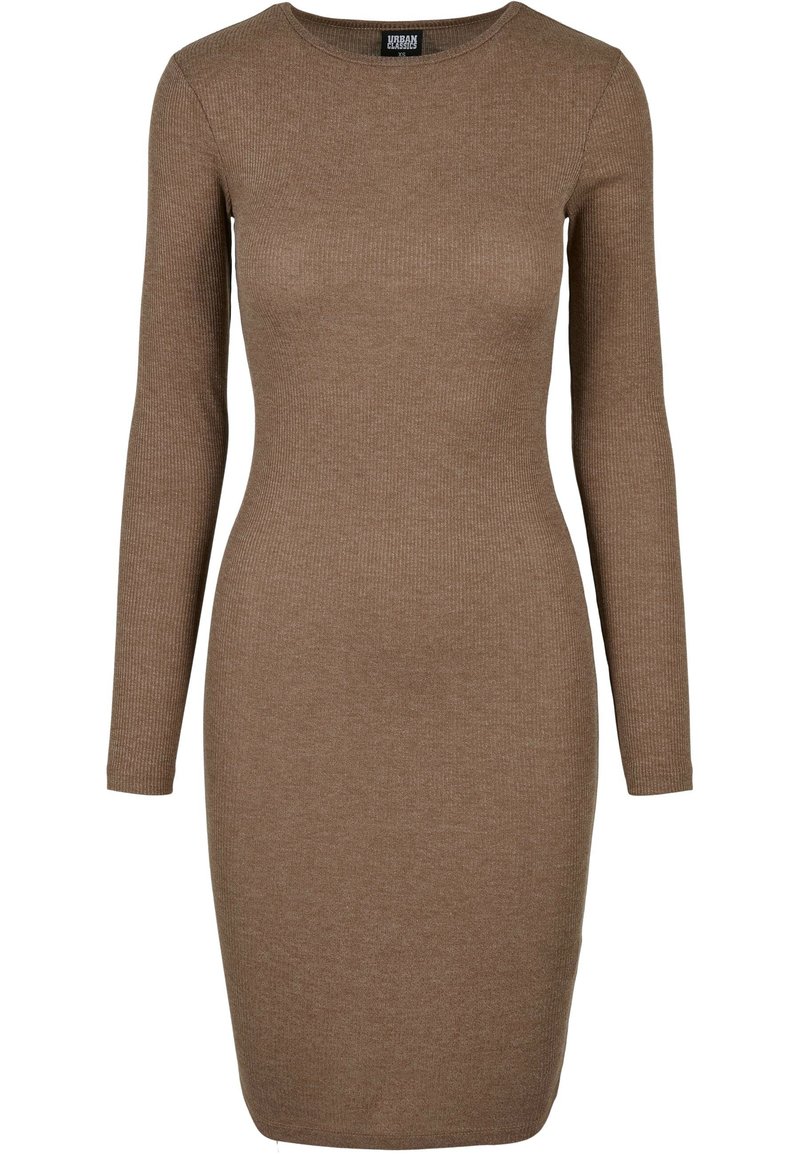 princess polly baby blue dress Long Sleeve Draped Detail Maxi Dress Brown main image 1