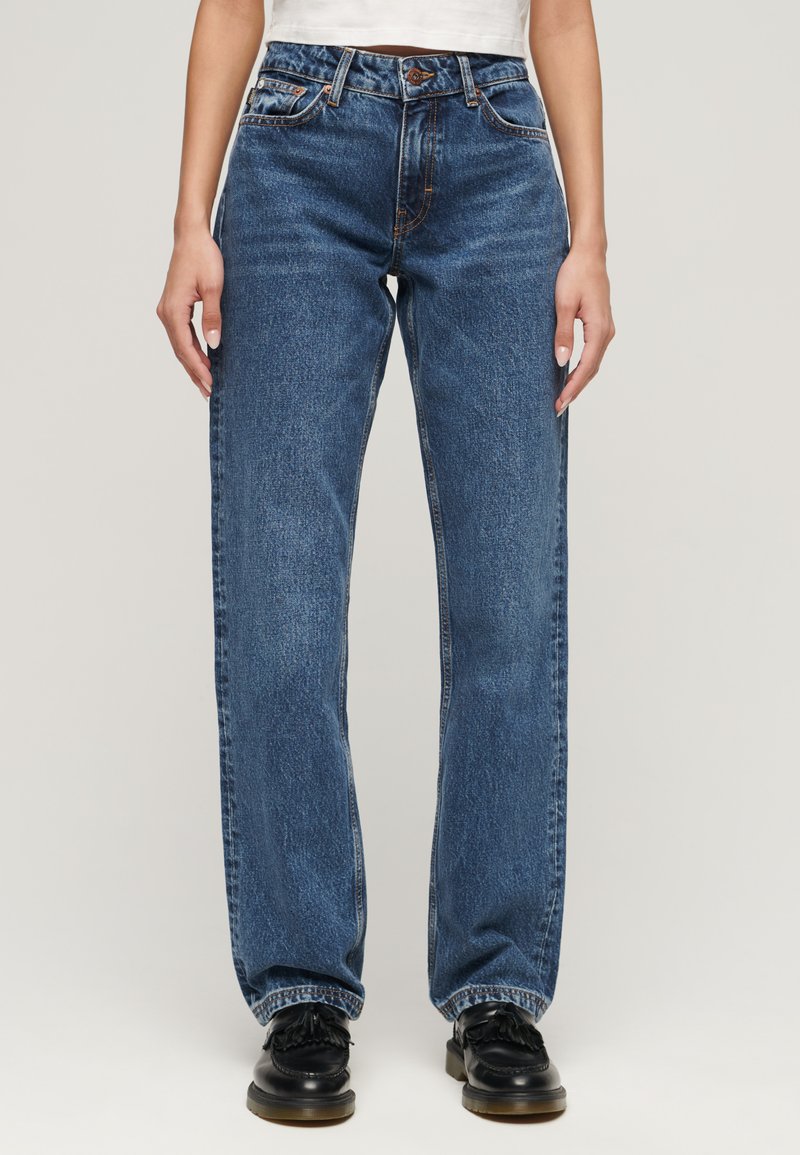 Superdry - MID RISE - Straight leg jeans - fulton vintage blue, Enlarge