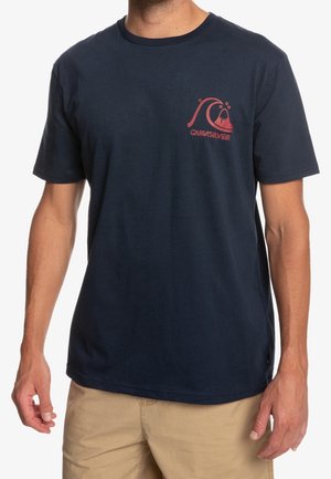 T-shirts print - mottled dark grey