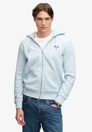 Superdry & Co SUPERDRY - Sweatjacke - eisblau meliert