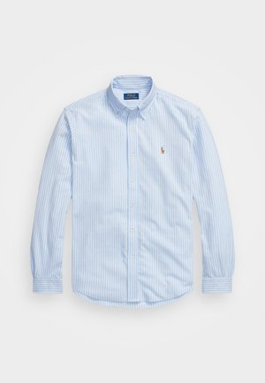 Polo Ralph Lauren STRIPED KNIT OXFORD SHIRT - Chemise - blue/white
