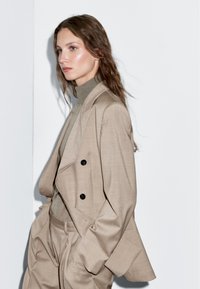 Massimo Dutti DOUBLE-BREASTED WITH FLAP POCKETS - Blazer - light brown