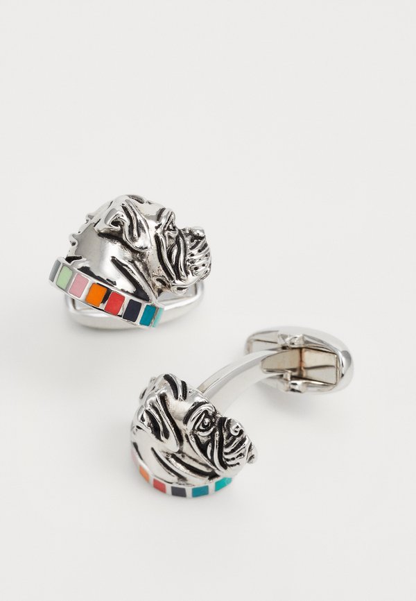 CUFFLINK DOG HEAD UNISEX - Cufflinks - metallic3