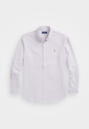 Polo Ralph Lauren, CUSTOM FIT STRIPED OXFORD SHIRT - Camisa - thistle/white