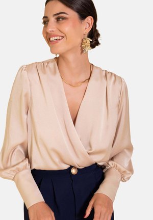 CRUZADA ELEGANTE - Blusa - beige