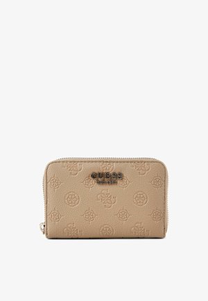 Guess, ELLA GELDBÖRSE 14 CM - Portefeuille - beige logo
