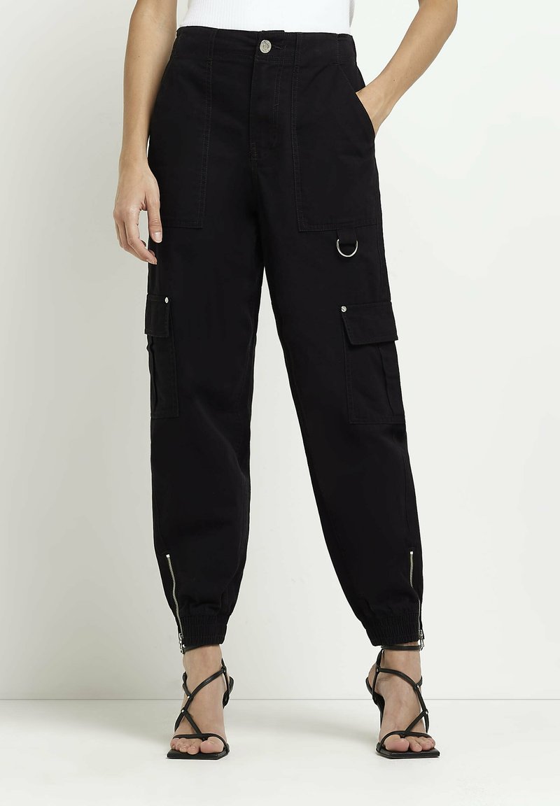 River Island Pantalon cargo black/noir ZALANDO.BE