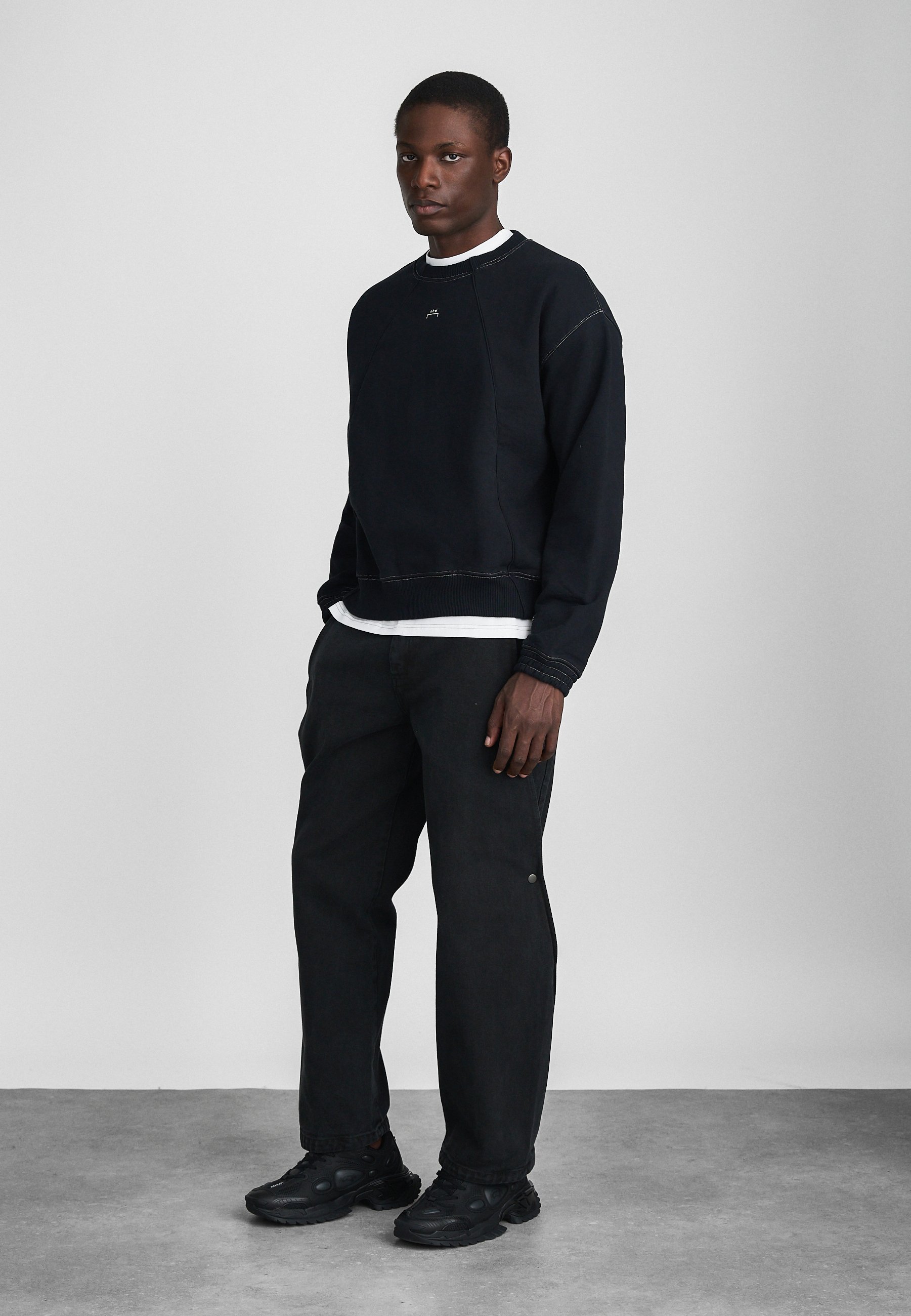 A-COLD-WALL* MILLBANK CREW NECK - Sweatshirt - oynx/black