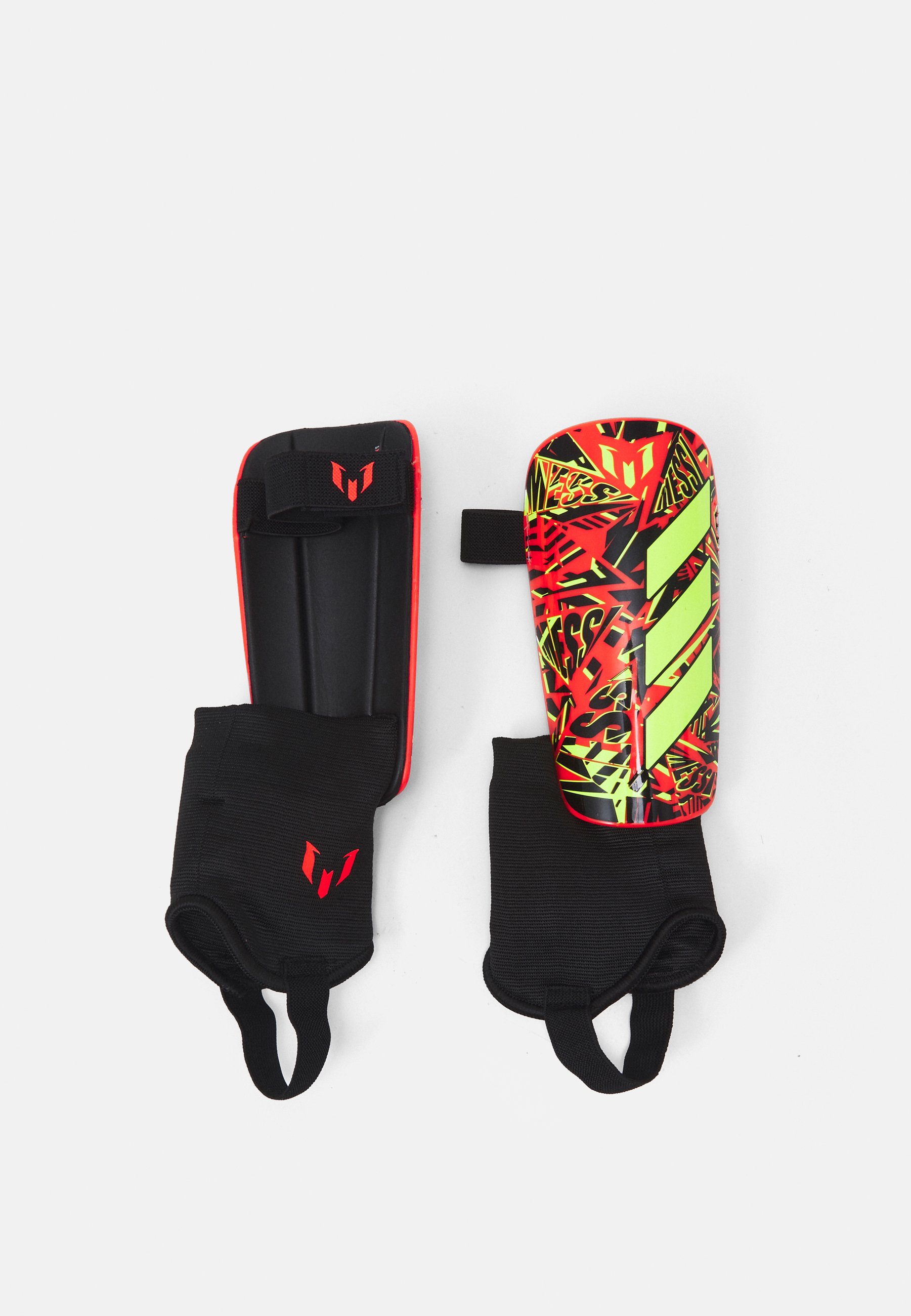 adidas Performance MESSI UNISEX - Scheenbeschermers - black/shock  yellow/solar red/Zwart - Zalando.be