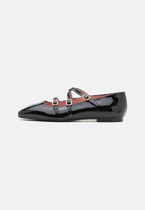 CAMILLE - Balerini cu barete - black