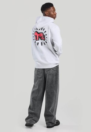 Hoodie - light grey melange