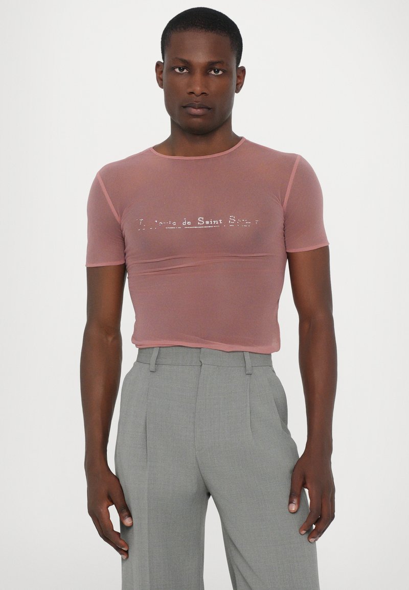 Ludovic de Saint Sernin SIMPLE SHORT SLEEVES UNISEX - Print T-shirt - pink