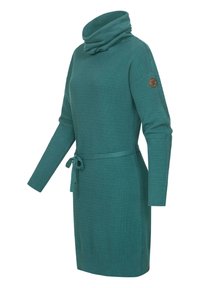 Ragwear BABETT INTL - Svetríkové šaty - dark green