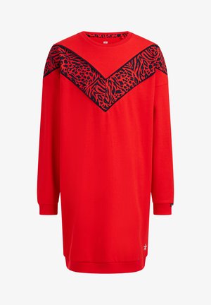 Gebreide jurk - bright red