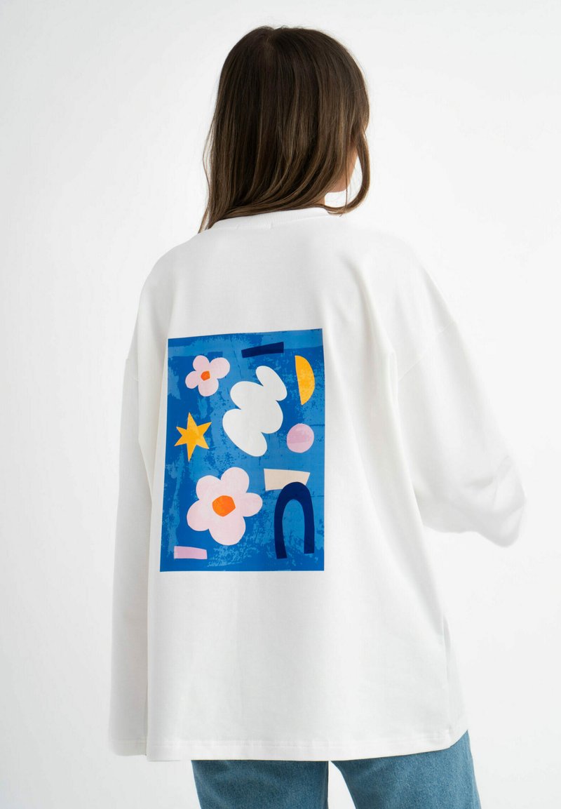 MIRONS Langarmshirt - white