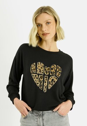 IMPRIMÉ LÉOPARD - Camiseta de manga larga - noir