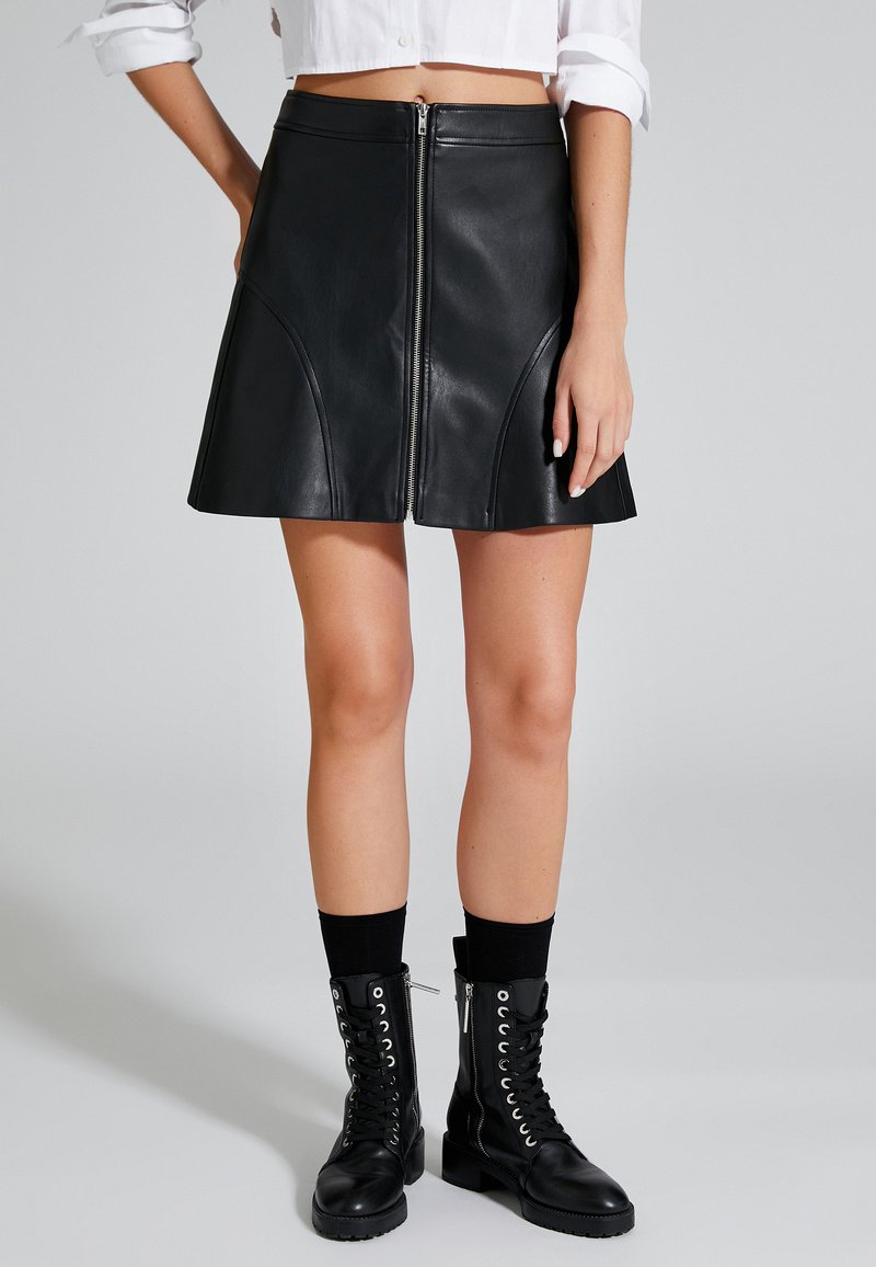Koton ZIPPER DETAIL - A-Linien-Rock - black