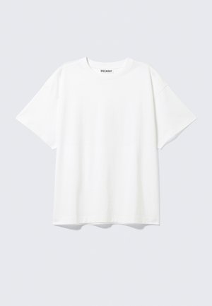 Weekday, DANYA BOXY - Basic T-shirt - white light