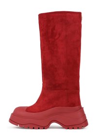 CHUNKY HIKER - Platvormsaapad - deep red