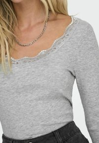 ONLY ONLXENA BOX JRS - Langarmshirt - light grey melange