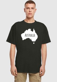 Merchcode AUSTRALIA X HEAVY OVERSIZE - Camiseta estampada - black