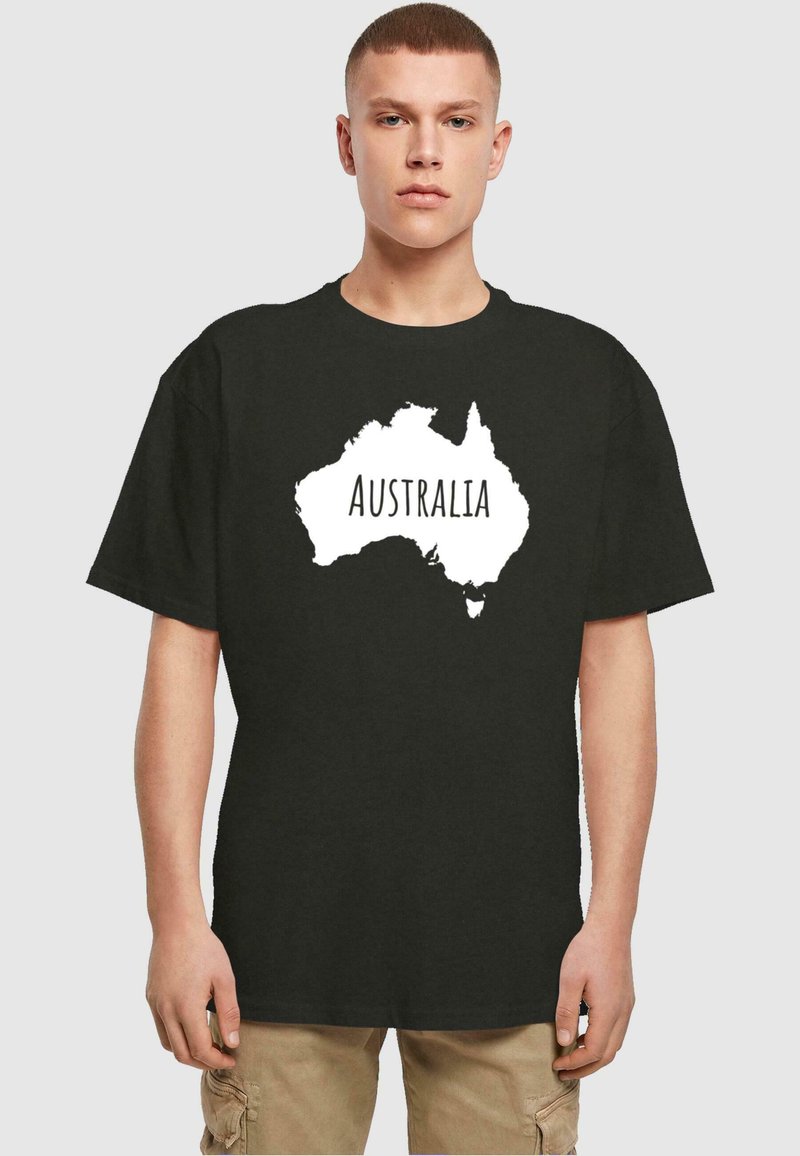 Merchcode AUSTRALIA X HEAVY OVERSIZE - Camiseta estampada - black