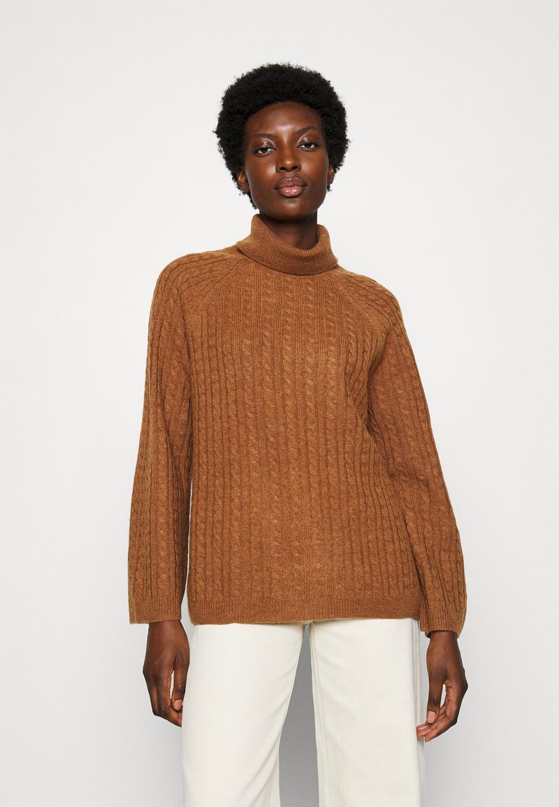 cognac kleur dames trui