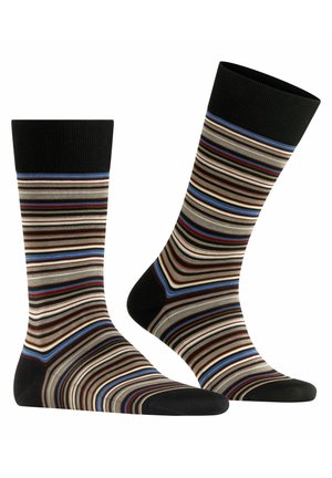 FALKE MICROBLOCK - Socks - grey/white