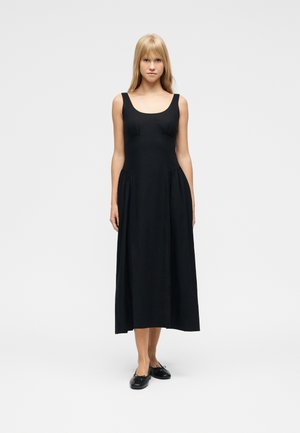 SHIRRED MAXI DRESS - Robe de jour - true black