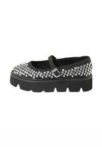 GLAM - Aukštakulniai su platforma - black silver