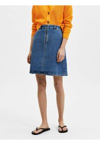 Selected Femme A-linjekjol - dark blue