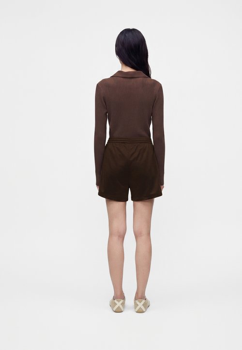 adidas FIREBIRD - Shorts - aurora coffee/almost yellow — photo 3