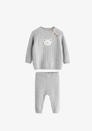 Next SET REGULAR FIT - Leggings - Pantaloni - grey bear