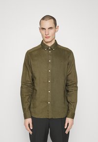 Les Deux KRISTIAN SHIRT - Marškiniai - olive night