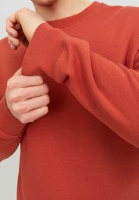 Jack & Jones JJESTAR CREW NECK - Sweatshirt - cinnabar