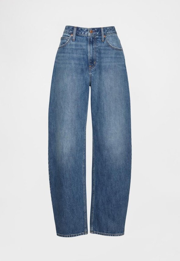 GAP BARREL MED HERSH - Straight leg jeans - medium wash/blue denim ...