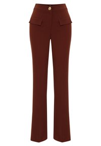 WIDE LEG - Pantalones - brown