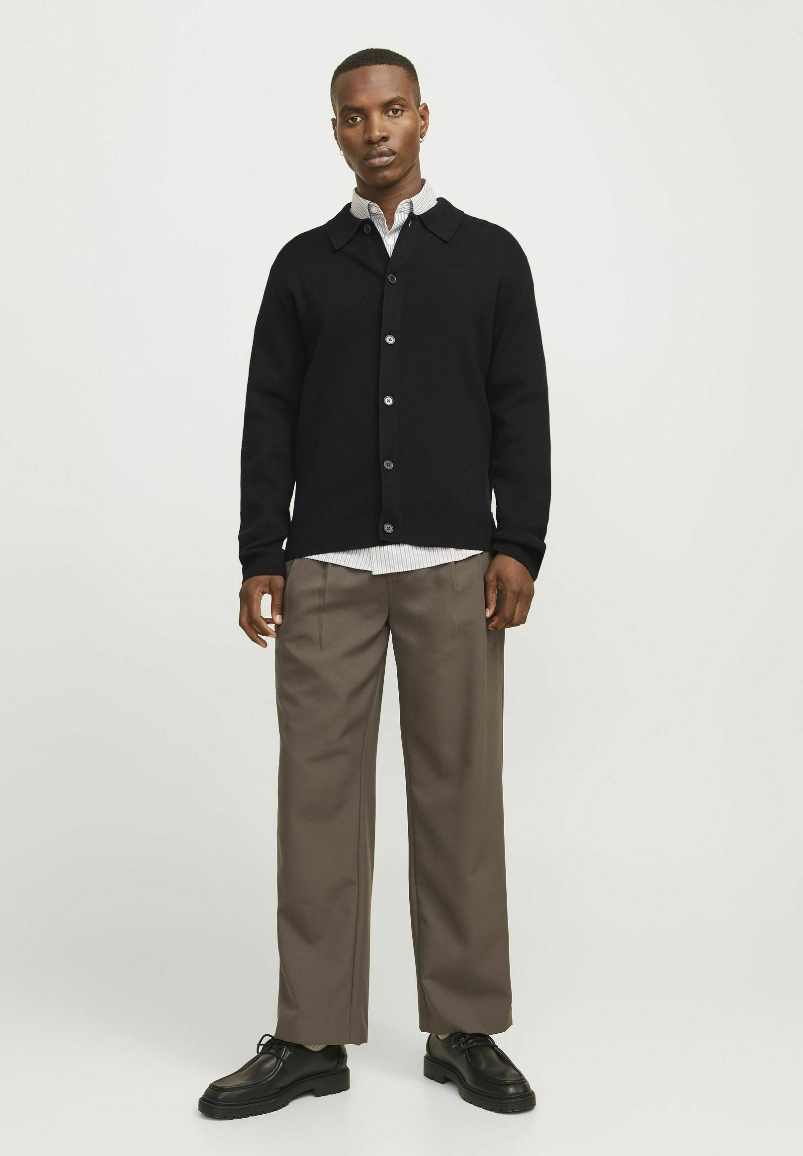 Jack & Jones PREMIUM Knitted Plain Knitted - Cardigan - black