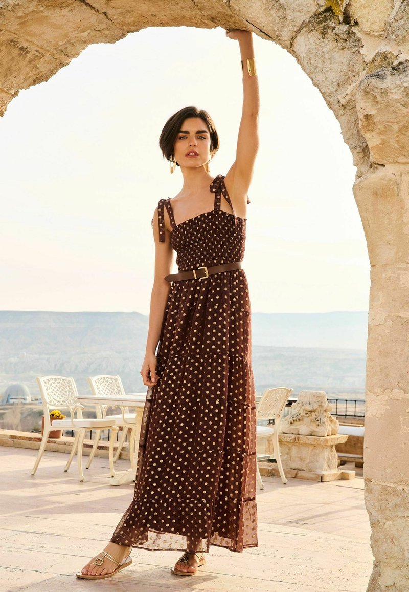 Rosé Muse】licheck cami dress set bolero