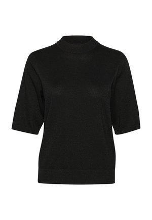 Cream SHIMRA - Basic T-shirt - black silver metallic