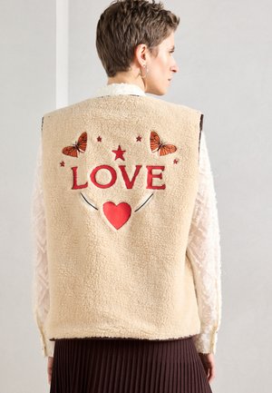 LOVE VEST - Γιλέκο - beige