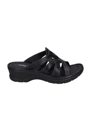 Ciabattine con tacco - black