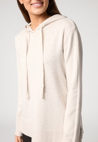 QUIOSQUE Mikina s kapucí - beige