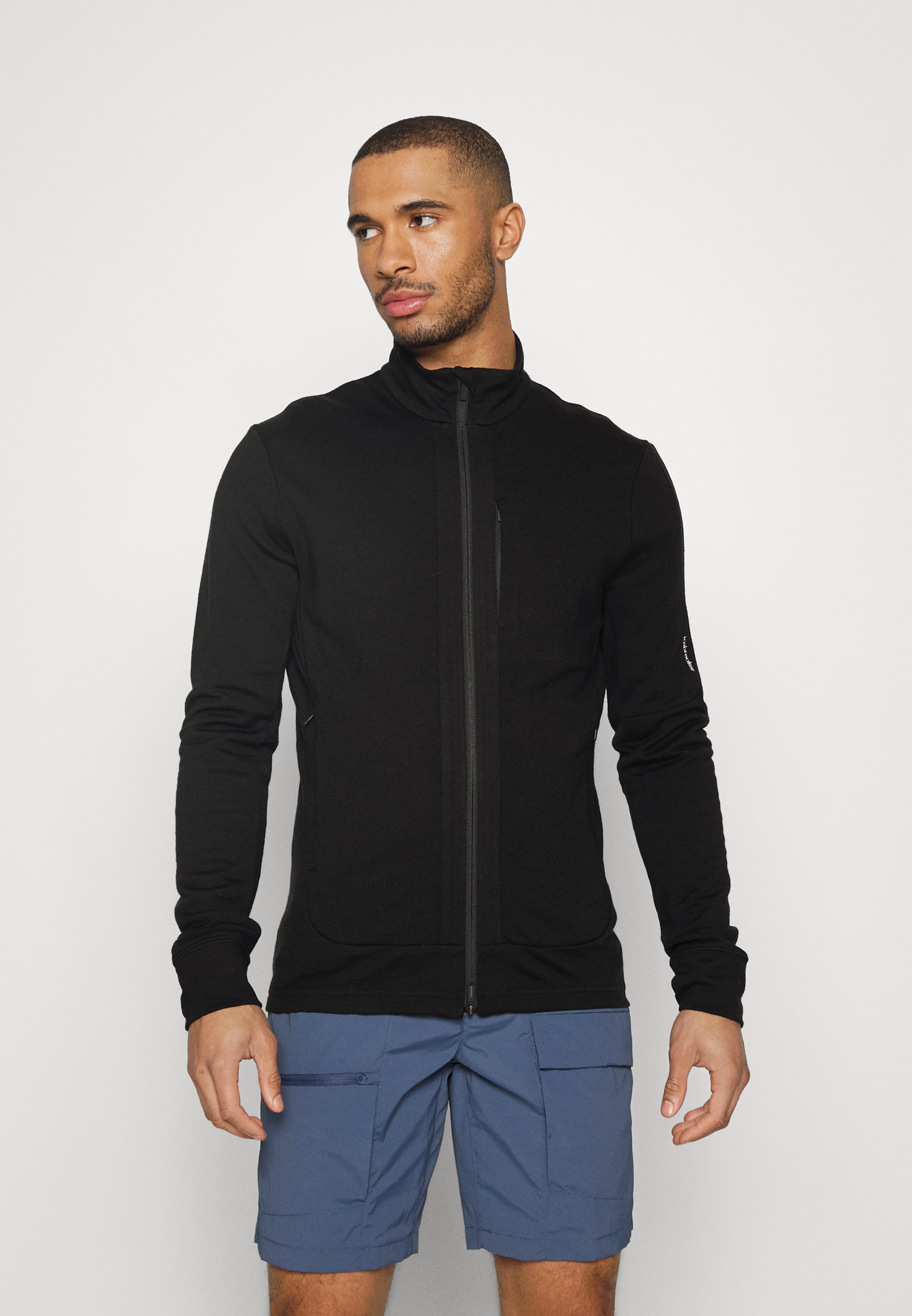 Icebreaker 100% MERINO QUANTUM III LS ZIP - Zip-up sweatshirt - black -  Zalando.ie