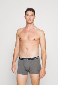 Nike Underwear TRUNK 3 PACK - Cuecas boxer - charcoal hthr/jade smoke/black