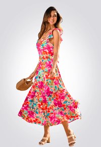 Cupshe CHIC FLORAL PRINT SUN FOR A STYLISH  - Vestido informal - multi coloured