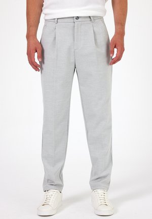 WITH ELACTIC WAIST - Pantalon classique - grey